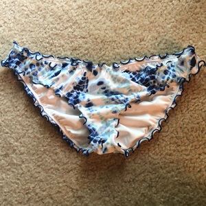 victoria’s secret scrunch bottom tie dye swim